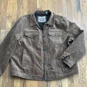Levi's Men's Brown Faux Suede Jacket
